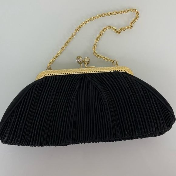 Nicole Lee Collection Clasp Closure Black Evening Purse - Picture 3 of 11